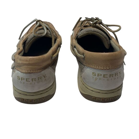 Sperry Topsider Womens 8.5M Leather Eyelet Round Toe Slip On Boat Shoes - Picture 5 of 9